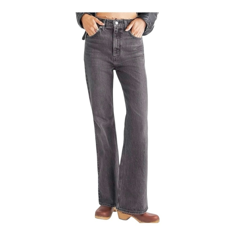 Levi’s 70s High Rise Flare Jeans Gray Denim Size 30